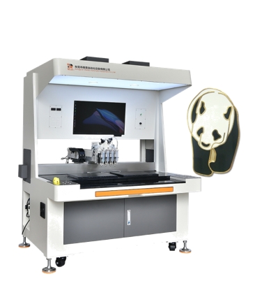 Automatic Enamel Pin Badge Filling Machine - Precision Color Filling for Artisan and Industrial Production